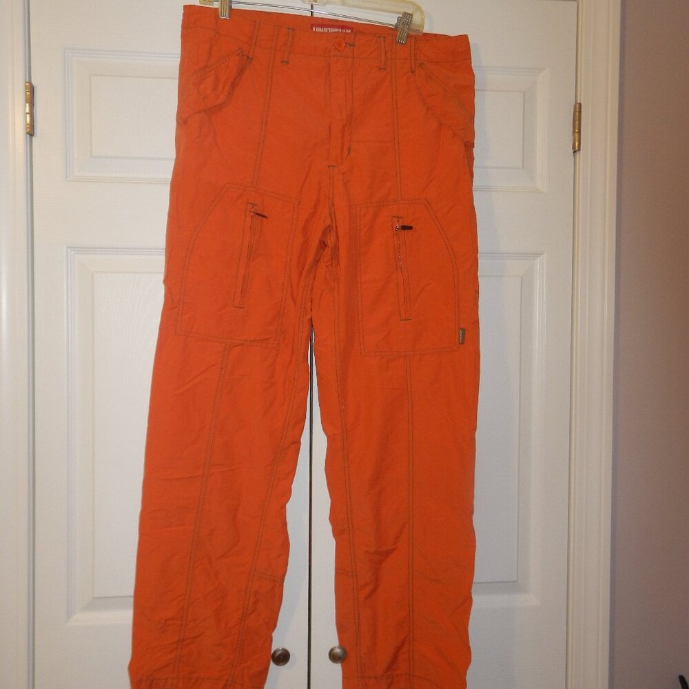 Union Bay Mens Cargo Pants Orange Sz S